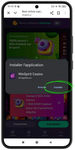 Casino WinSpirit confirmez-linstallation