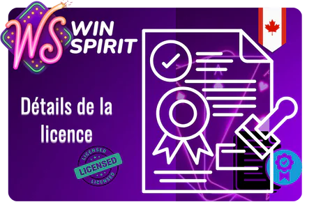 WinSpirit Casino Details de la licence