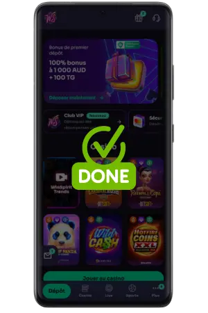 Registrazione Winspirit casino completata con successo