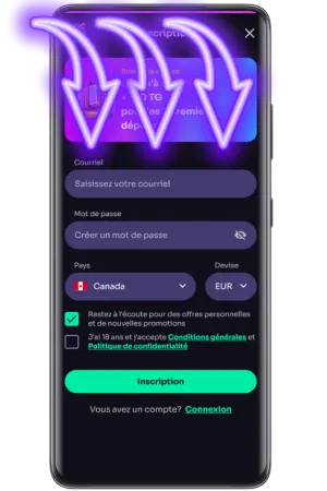 Entrer email mot de passe inscription winspirit casino