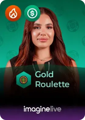 Gold Roulette élő krupié