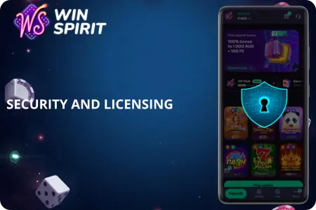 Winspirit casino security license certification