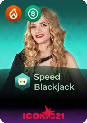 Speed Blackjack élő asztal