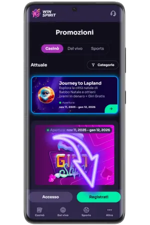 Visita sito ufficiale Winspirit casino registrazione