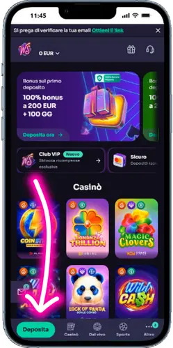 Accesso all'account WinSpirit