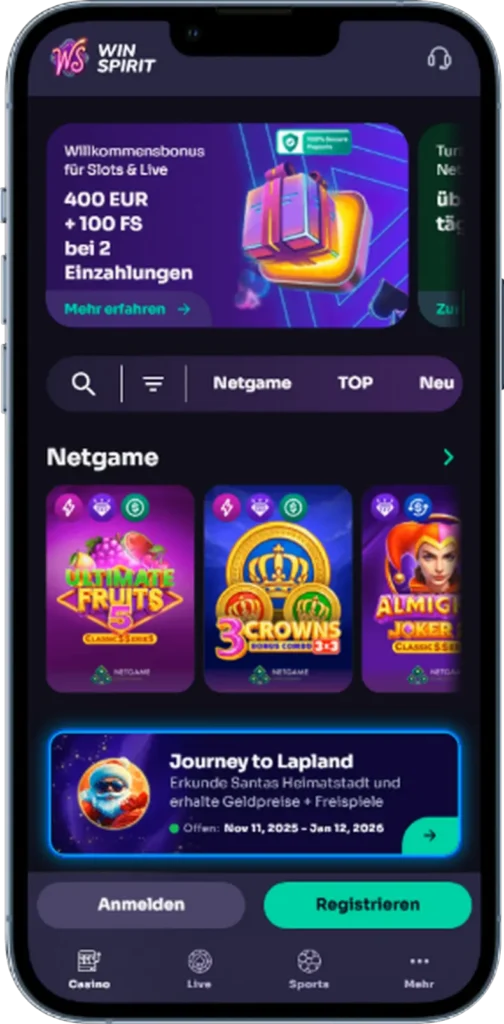 Offizielle Website des WinSpirit Casinos