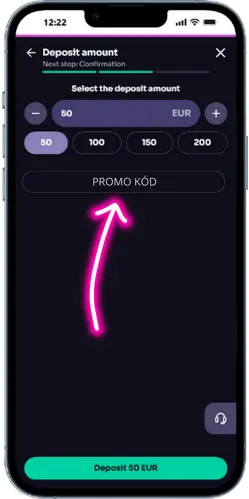 Írja be a WinSpirit promóciós kódot